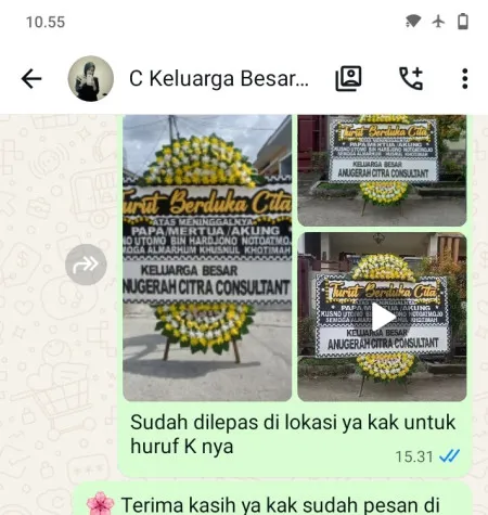 Pengiriman Papan Bunga Duka Jatirejo Ngargoyoso